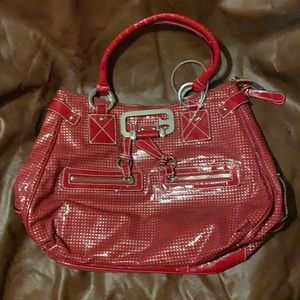 Red Patten Leather Guess Purse